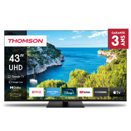 Téléviseur Thomson 43UG5C14 UHD 4K UHD Side Feet Google TV Noir Tunisie