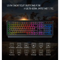 Clavier Filaire Gamer RGB Meetion – Noir -K9320 Tunisie