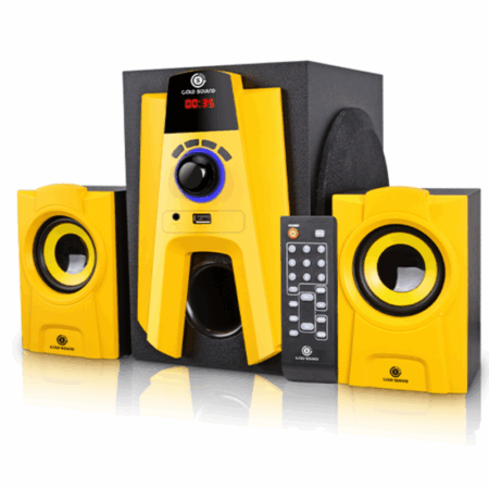 Haut-Parleur Gold Sound Bluetooth -Noir & Jaune – GS-212 Tunisie