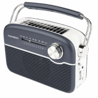 Radio Portable Sans Fil Thomson RTS450BTG à Recharge Solaire – Gris – RTS450BTG Tunisie