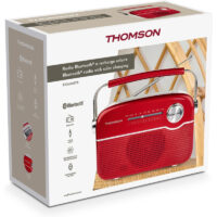 Radio Portable Sans Fil Thomson RTS450BTR  à Recharge Solaire – Rouge – RTS450BTR Tunisie