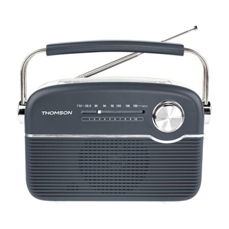 Radio Portable Sans Fil Thomson RTS450BTG à Recharge Solaire – Gris – RTS450BTG Tunisie