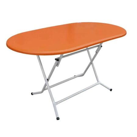 Table Sotufab Pliante Ovale 145×78 Werzalit – Orange – TC0059ORG Tunisie