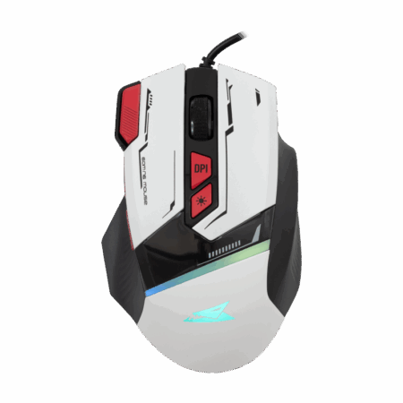 Souris Gamer Filaire BARACUDA MANTA BGM-042 Blanc – BGM-042W Tunisie