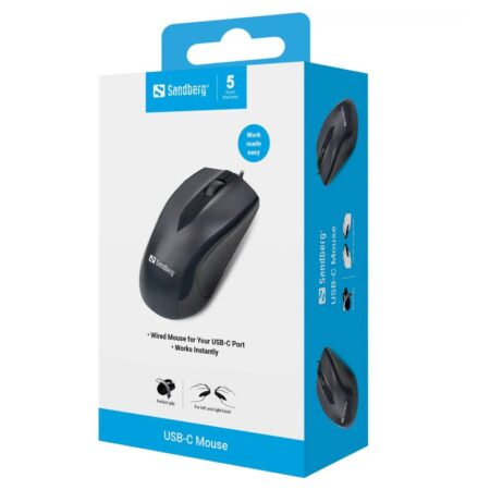 Souris Optique Filaire Sandberg Pro USB-C 3D – Noir – 631-04 Tunisie