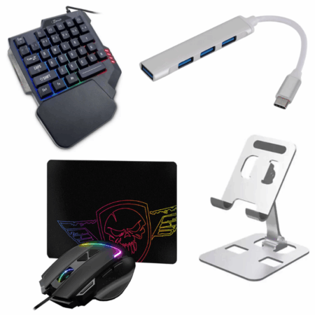 Pack Gaming PUBG Clavier + Souris + Tapis + Hub + Support Tunisie