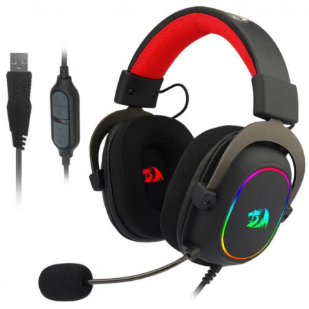Micro Casque Gamer REDRAGON Zeus X H510-RGB USB 7.1 – Noir Tunisie