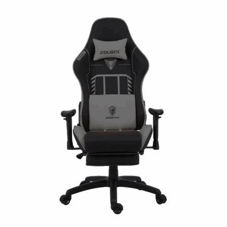 Chaise Gaming Dowinx LS-6670 Avec Fonction Massage Et Repose Pied- LS6670-GRIS Tunisie