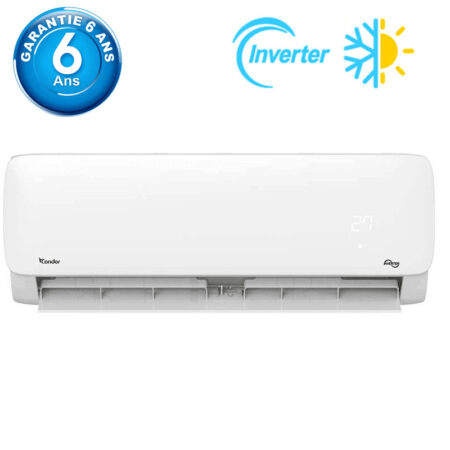 Climatiseur Condor 12000 BTU Chaud / Froid Inverter Tropicalisé Blanc Tunisie