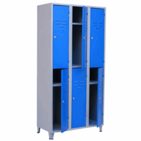 Vestiaire Indiv.6 Cases H/1850 L/900 P/450 Epoxy Gris – GD-0001737 Tunisie