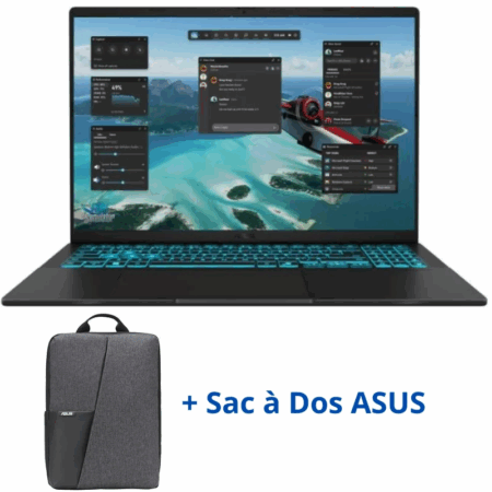 Pc Portable Gamer Asus V16 V3607VU-RP209 Intel Core 5 210H 8Go 512Go SSD RTX 4050 6G- Noir -90NB15Q1-M00DY0 Tunisie