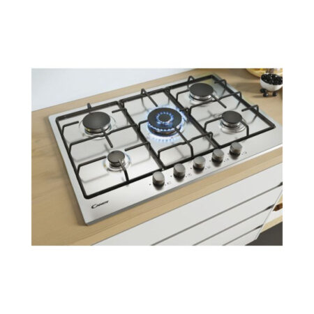 Plaque de Cuisson Candy 5 Feux 75 cm CHW74WX Inox Tunisie
