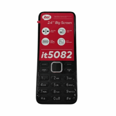 Téléphone Portable Itel IT5082 – Noir Tunisie
