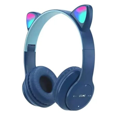 Casque Sans Fil P47M cat – Bleu & Bleu ciel  -P47M-CAT-BN Tunisie