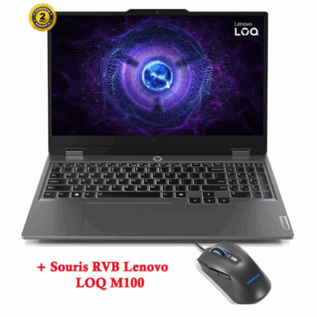 PC Portable Gamer LENOVO LOQ 15IAX9E i5 12è Gén 16Go 512Go RTX 2050 4Go – 83LK006SFG Tunisie