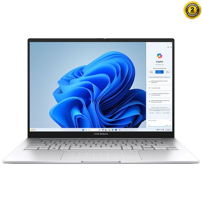 Pc Portable Asus Zenbook 14 Ultra 7 255h 32GB 1TB SSD Silver – UX3405CA-QL1040W