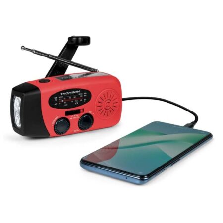 Radio Portable Thomson Solaire RT260 – Rouge – RT260R Tunisie