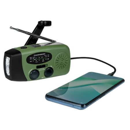 Radio Portable THOMSON Solaire RT260  – Vert – RT260 Tunisie