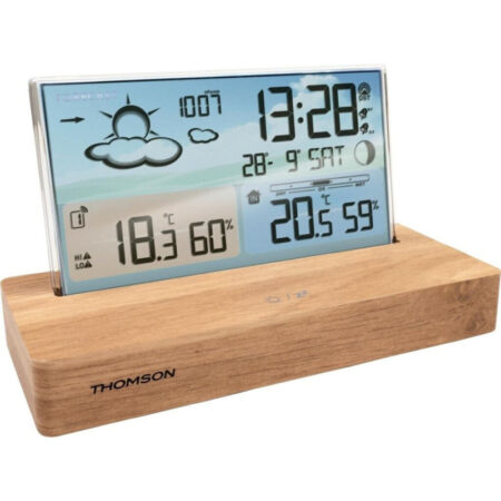Réveil et Station Météo Thomson avec socle  – Bois – CT600  Tunisie