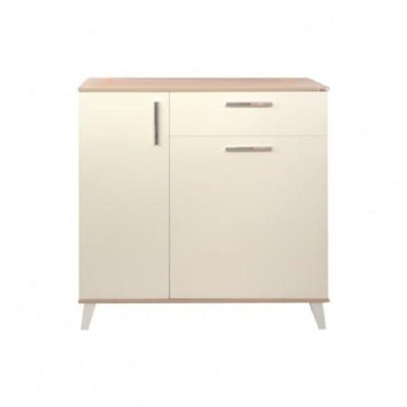 Meuble Entrée Sotufab Élément Bas Diva – Chêne Brut & Blanc – PC36CB/BC01 Tunisie