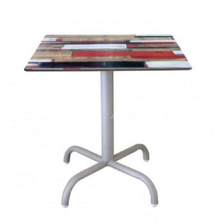 Table Bistrot 70×70 Cm Compact Socle Peinture Sotufab – Blanc – TBIS104 Tunisie