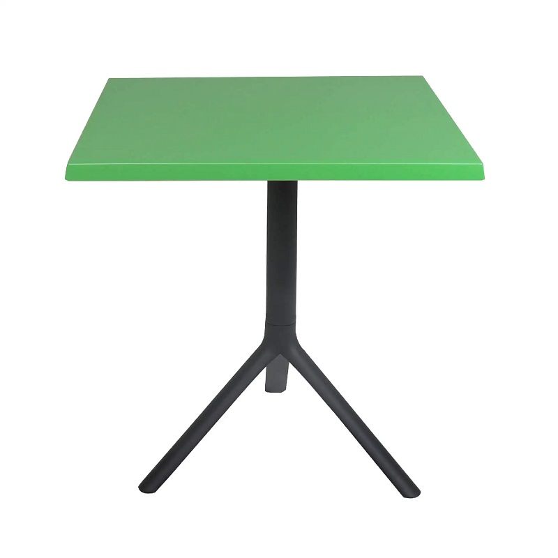 Table Bistrot Noa 3 Pieds 70×70 Cm Werzalit Socle Peinture Noir Sotufab – Pistache – TBIS144NR