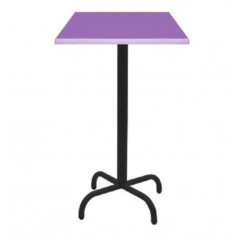 Table Haute 60×60 Cm Werzalit Socle Métallique Sotufab – TPIZ043