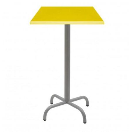 Table Haute 70×70 Cm Werzalit Socle Métallique Sotufab – TPIZ044 Tunisie