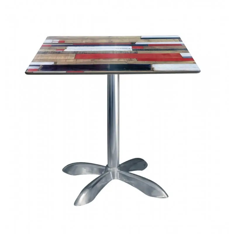 Table Bistrot Carré 70×70 Cm Top Stratifié Compact Sotufab – TBIS100