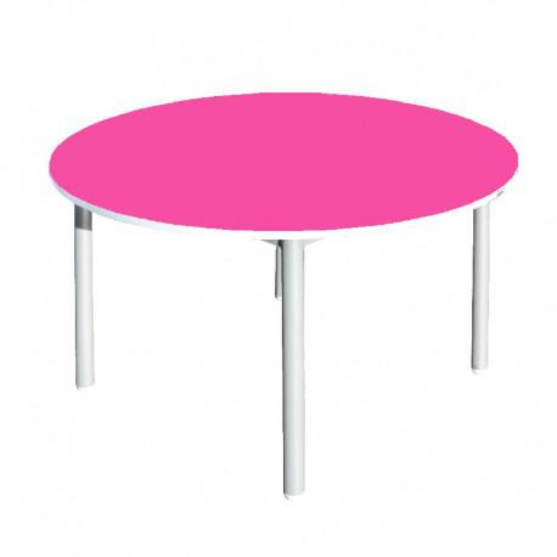 Table Maternelle Ronde D90 Sotufab – Rose – MA14