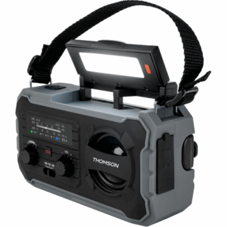 Radio solaire d’urgence Thomson Longue Durée -Gris  – RT280G Tunisie