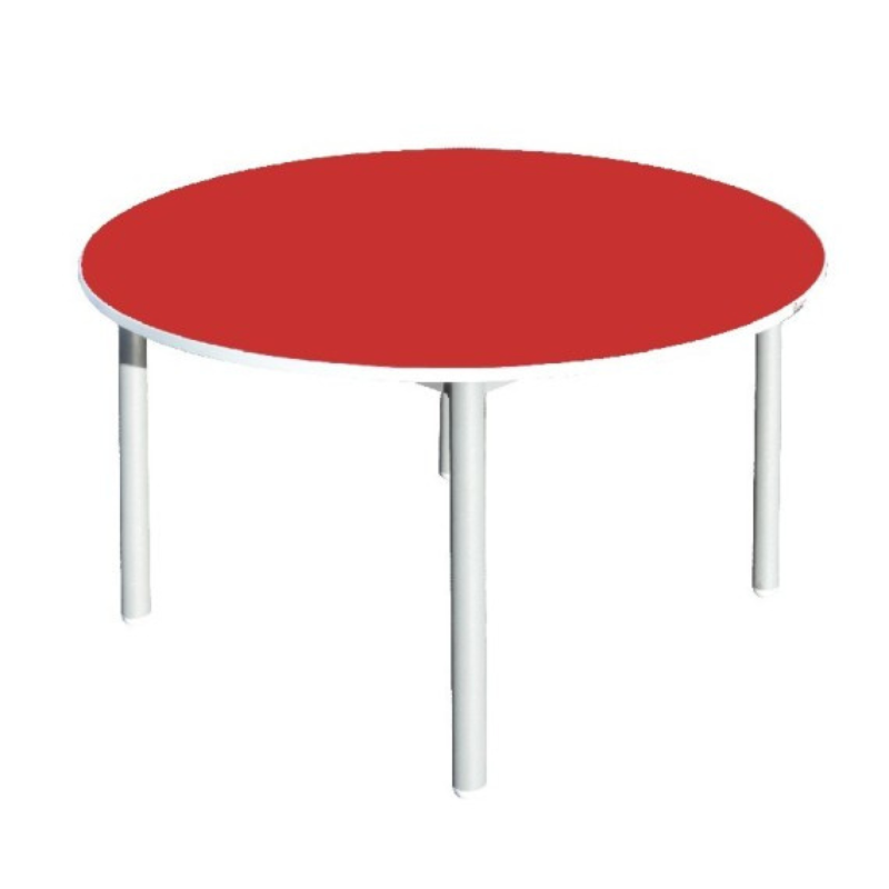 Table Maternelle Ronde D90 Sotufab – Rouge – MA14