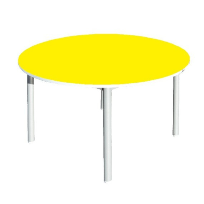 Table Maternelle Ronde D90 Sotufab -Jaune- MA14