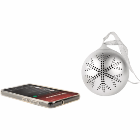 Boule de Noël Lumineuse EPOK avec Enceinte – Silver- XMASBALLSILV Tunisie