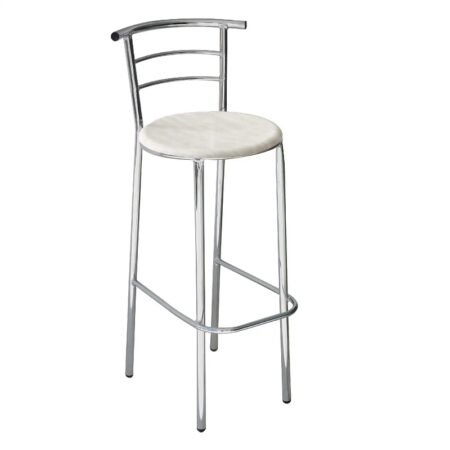 Tabouret Chromé Casa Assise En Werzalit – Marbré – TABC0002 Tunisie