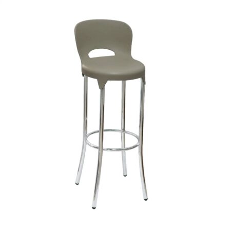 Tabouret Dallas Socle Chromé – Grège – TABC0010TP Tunisie