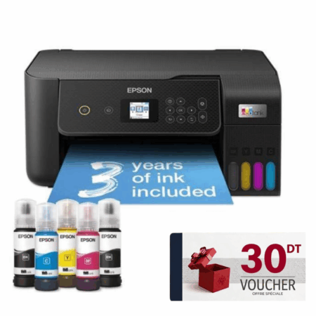 Imprimante Multifonction À Réservoir Intégré 3en1 Couleur A4 Epson Ecotank L3260 Usb & Wifi – C11CJ66408 Tunisie