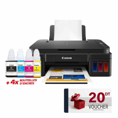 Imprimante Jet D&rsquo;encre Canon Pixma G-2410 Multifonction 3en1 Couleur – Noir Tunisie
