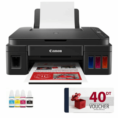 Imprimante Multifonction à Réservoir Intégré 3en1 Canon Pixma G-3410 Wifi Couleur Tunisie