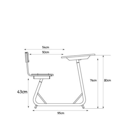 Table Education Biplace Démontable Mdf Sotufab – TE26 Tunisie
