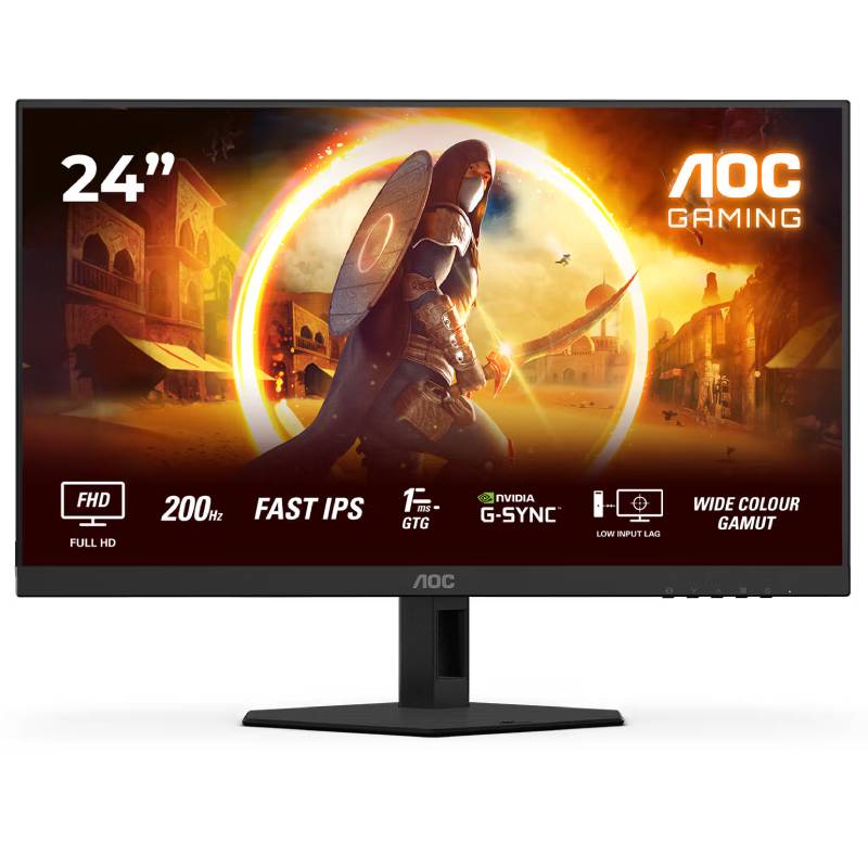 Ecran Gaming AOC 24G4HRE 23.8 » Full HD Fast IPS 200Hz Noir – 24G4HRE