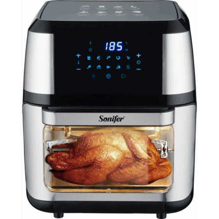 Friteuse Sans Huile Sonifer 12 L SF-1016 Noir & Inox Tunisie