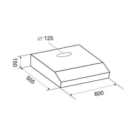 Hotte Casquette Focus F.602B 60 cm Noir Tunisie