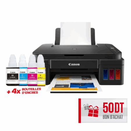 Imprimante Jet D&rsquo;encre Canon Pixma G-2410 Multifonction 3en1 Couleur – Noir Tunisie