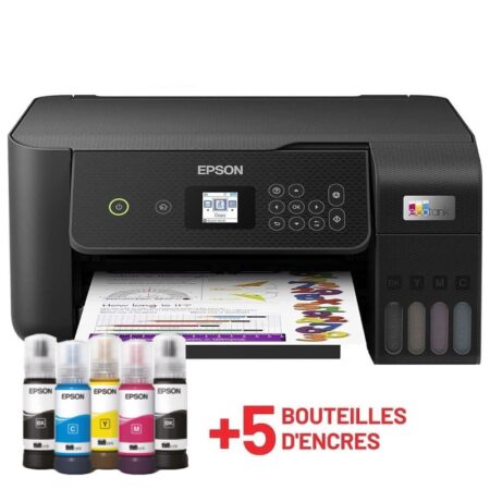 Imprimante Multifonction À Réservoir Intégré 3en1 Couleur A4 Epson Ecotank L3260 Usb & Wifi – C11CJ66408 Tunisie