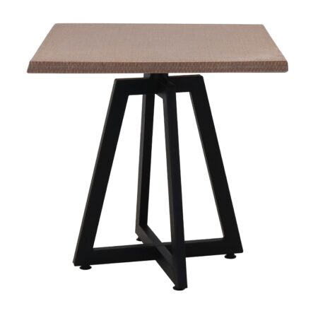 Table Bistrot Mega 70×70 Cm Werzalit Socle Métallique Sotufab – Noyer Rotin – TBIS135 Tunisie