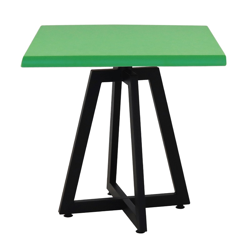 Table Bistrot Mega 70×70 Cm Werzalit Socle Métallique Sotufab – Pistache – TBIS135