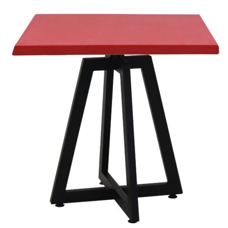 Table Bistrot Mega 70×70 Cm Werzalit Socle Métallique Sotufab – Rouge – TBIS135 Tunisie