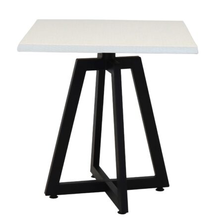Table Bistrot Mega 70×70 Cm Werzalit Socle Métallique Sotufab – Blanc – TBIS135 Tunisie