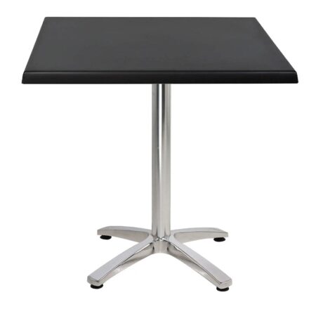 Table Bistrot 80 X 80 Cm Socle Aluminium 4 Branche Sotufab – Noir – TBIS085 Tunisie